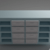 Elegant Modern Drawer 3D Asset – High-Quality Furniture Asset for Interior Design
