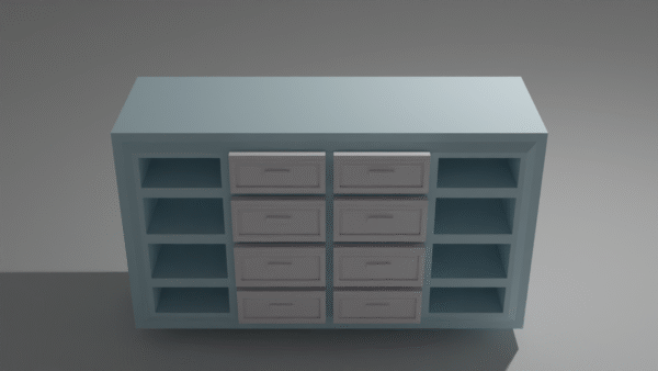 Elegant Modern Drawer 3D Asset – High-Quality Furniture Asset for Interior Design