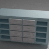 Elegant Modern Drawer 3D Asset – High-Quality Furniture Asset for Interior Design