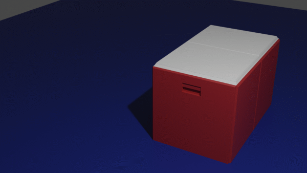 Beach Cooler 3D Model + STL – Digital Asset for Games, Renders & 3D Printing