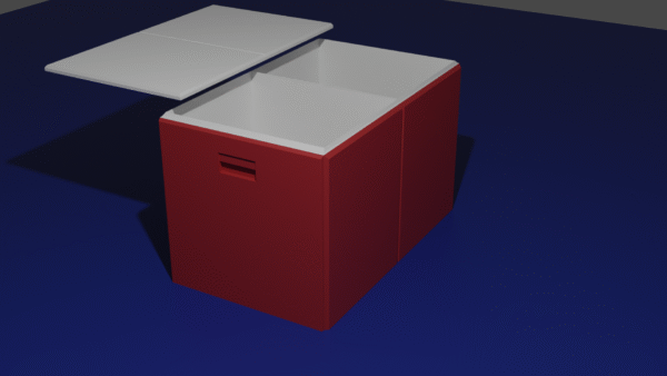 Beach Cooler 3D Model + STL – Digital Asset for Games, Renders & 3D Printing