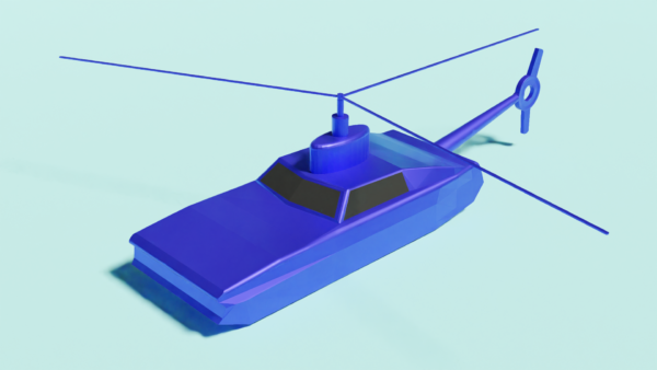 Classic Mustang Copter – Fun Hybrid Car & Helicopter | 3D Model