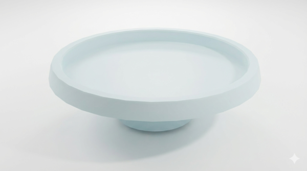 Decorative Pedestal Dish – Modern Display Tray 3D Model