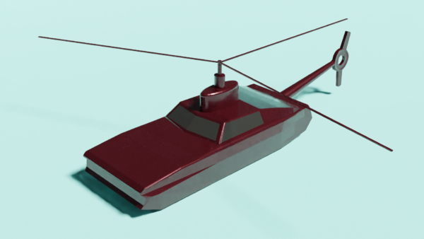 Classic Mustang Copter – Fun Hybrid Car & Helicopter | 3D Model