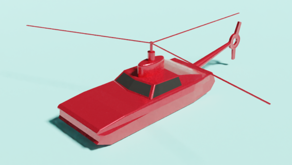 Classic Mustang Copter – Fun Hybrid Car & Helicopter | 3D Model