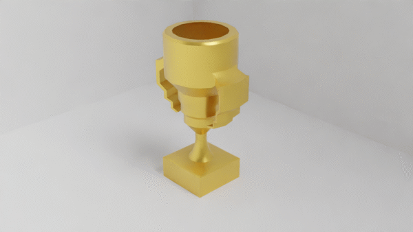 Golden Victory Trophy – Premium 3D Model for Printing, Games & Renders