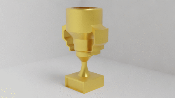 Golden Victory Trophy – Premium 3D Model for Printing, Games & Renders