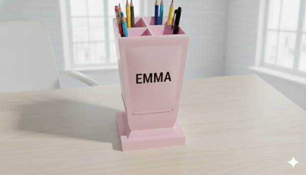 Modern Desk Organizer – 3D Printable Pen & Accessory Holder